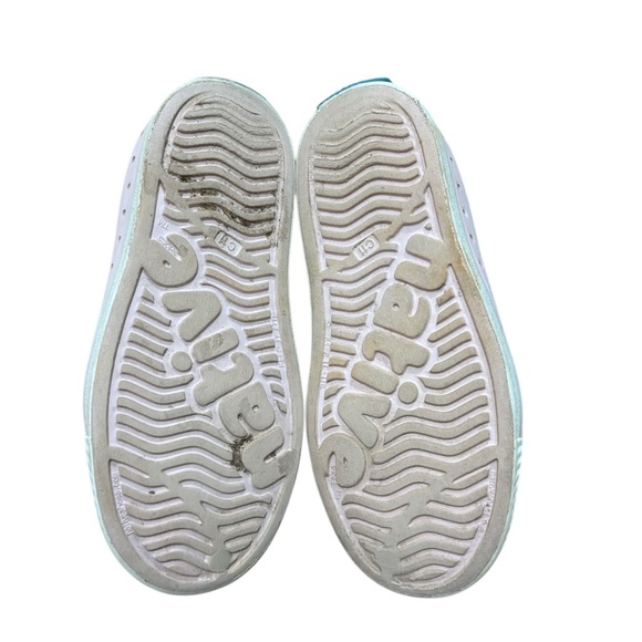 GIRLS NATIVE JEFFERSON Pale Pink Slip On WATER SANDALS SNEAKER SHOES C11 - Picture 4 of 5